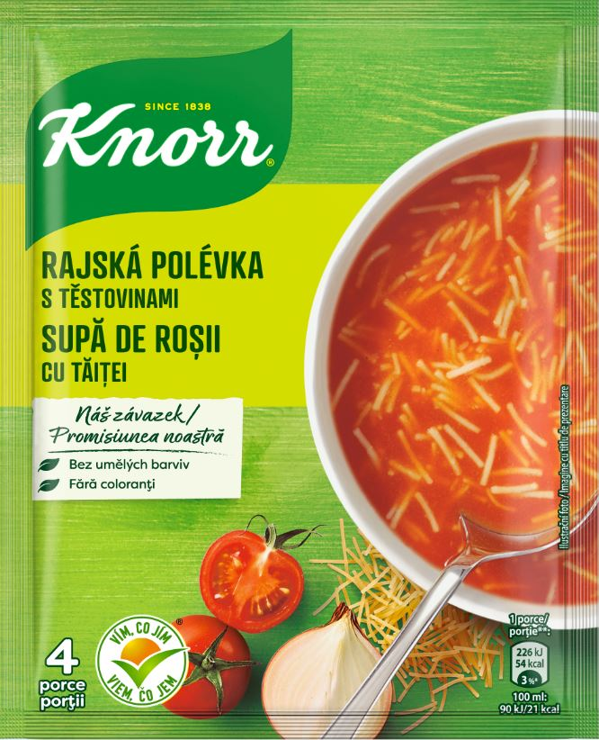 Knorr Polévka rajská s těstovinami (4 porce) 67 g