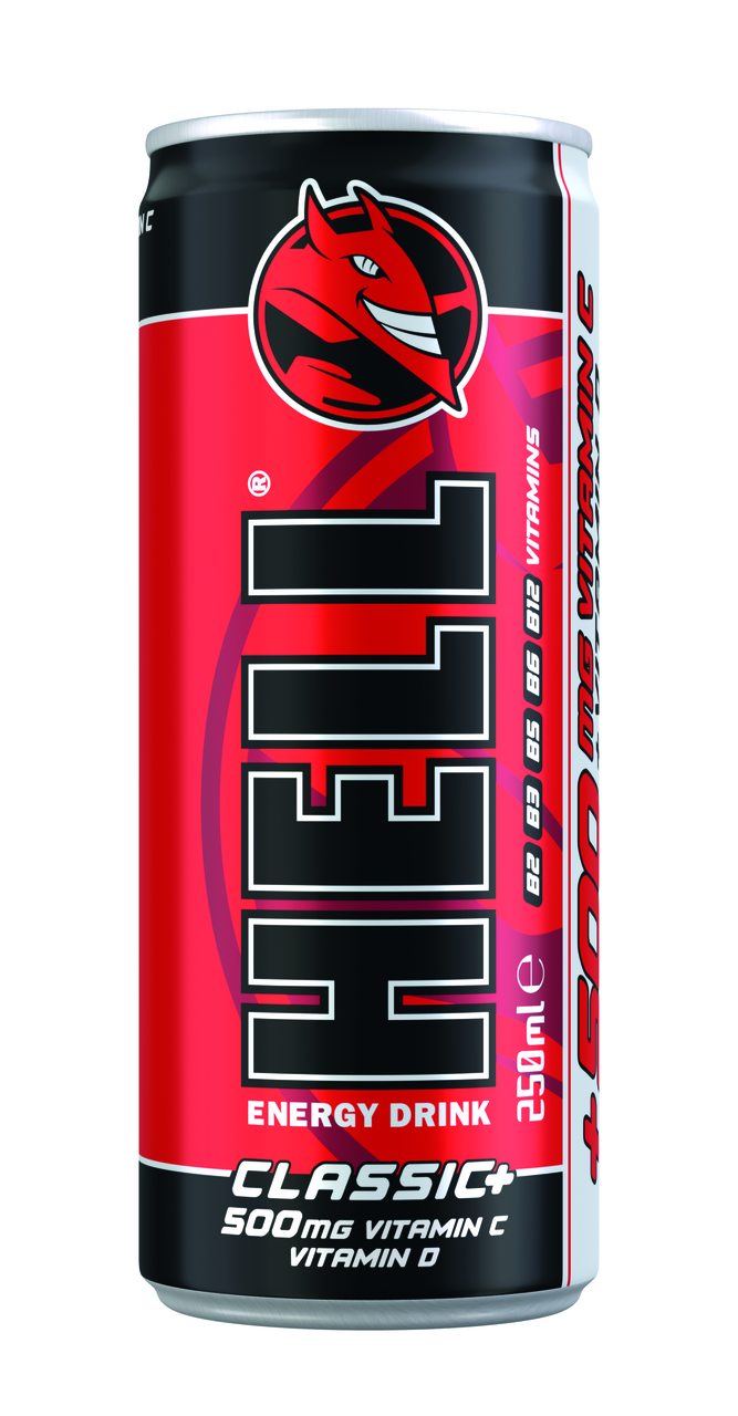 HELL Energy Drink Classic Energetický nápoj 24 x 250 ml plech