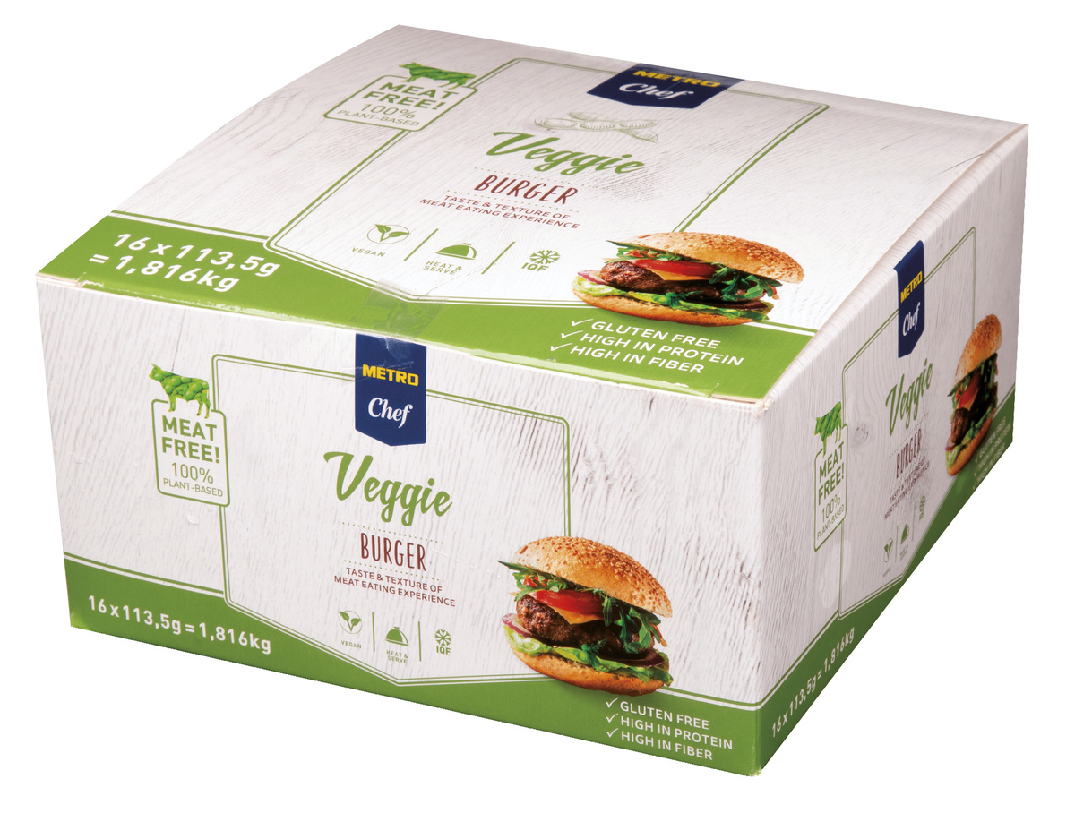 METRO Chef Veggie Burger 9 cm mraž. 16 x 113,5 g
