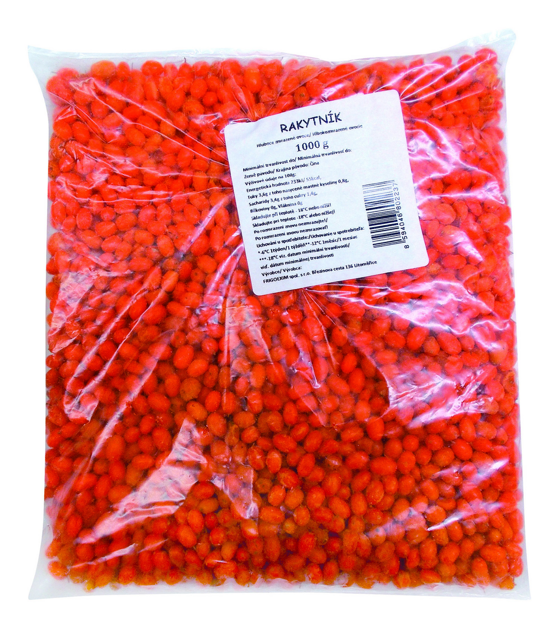 Rakytník mraž. 1 kg