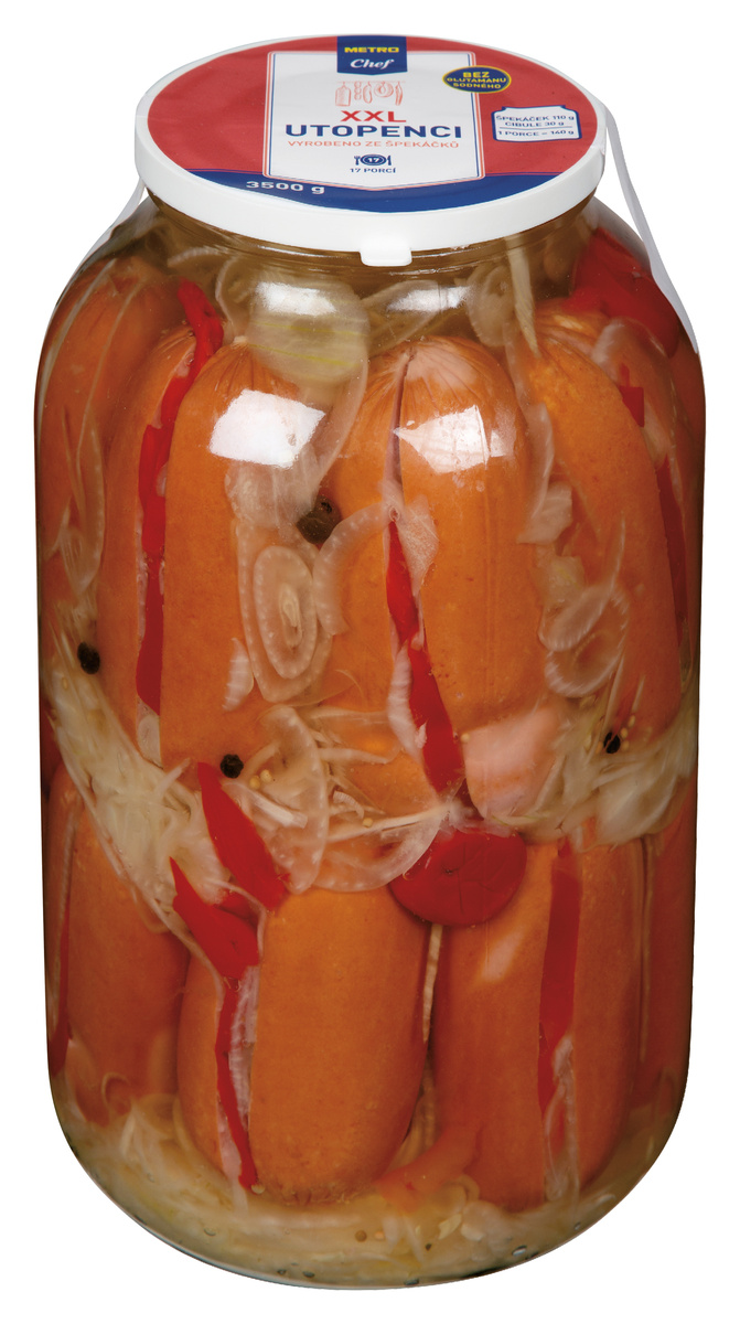 METRO Chef Utopenci XXL (pevný podíl 2,65 kg) chlaz. 3,5 kg