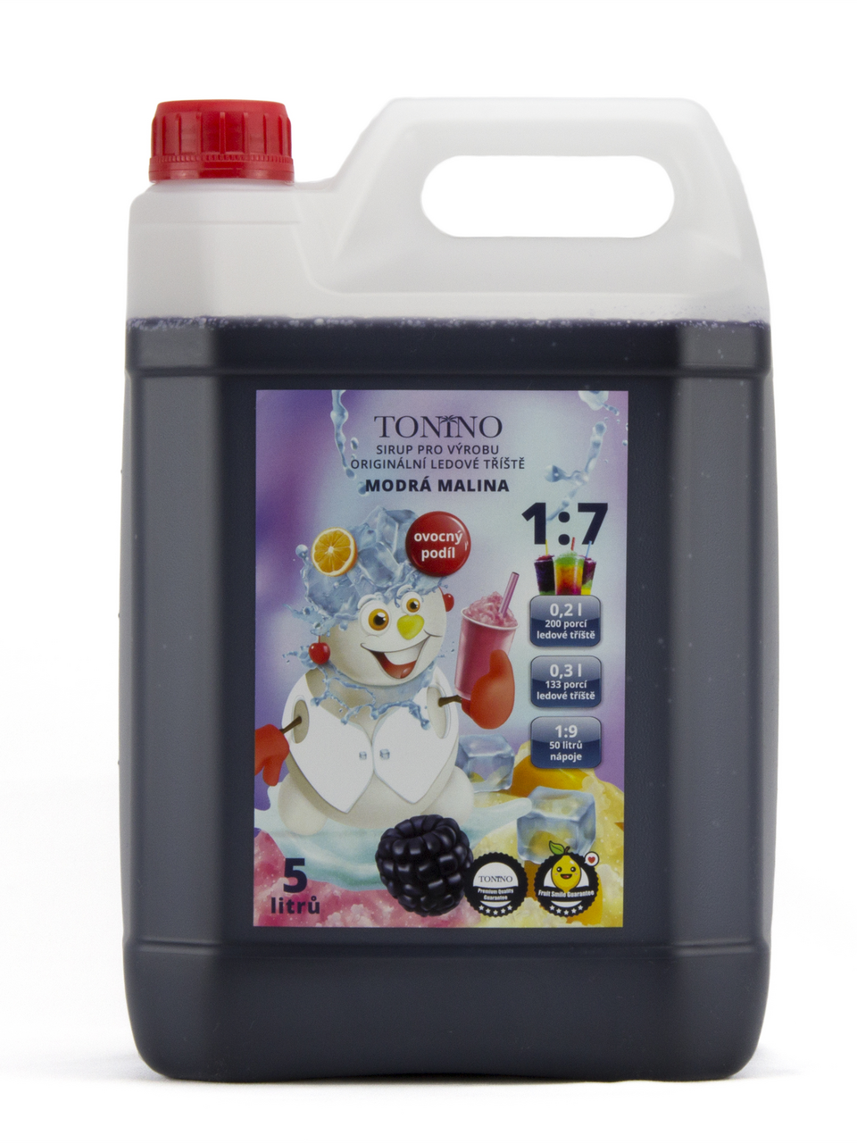 Tonino Ledová tříšť modrá malina 5 l