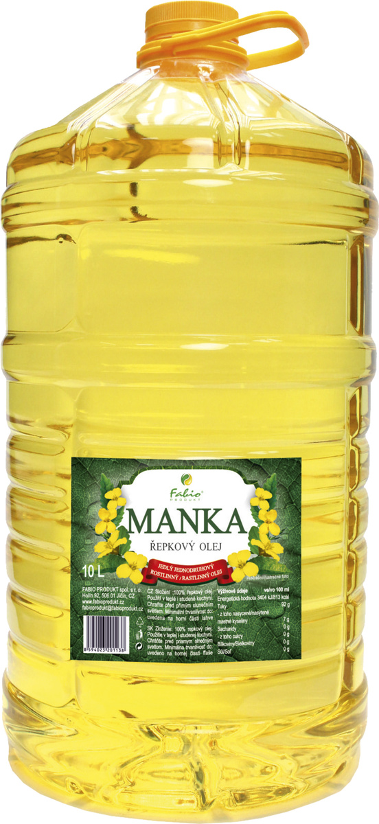 FABIO PRODUKT Manka Olej řepkový 10 l PET