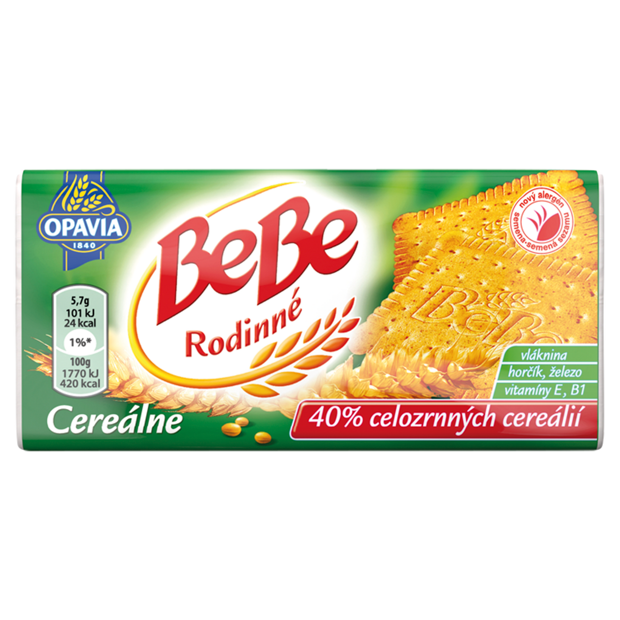 OPAVIA BeBe Sušenky cereální 30 x 130 g