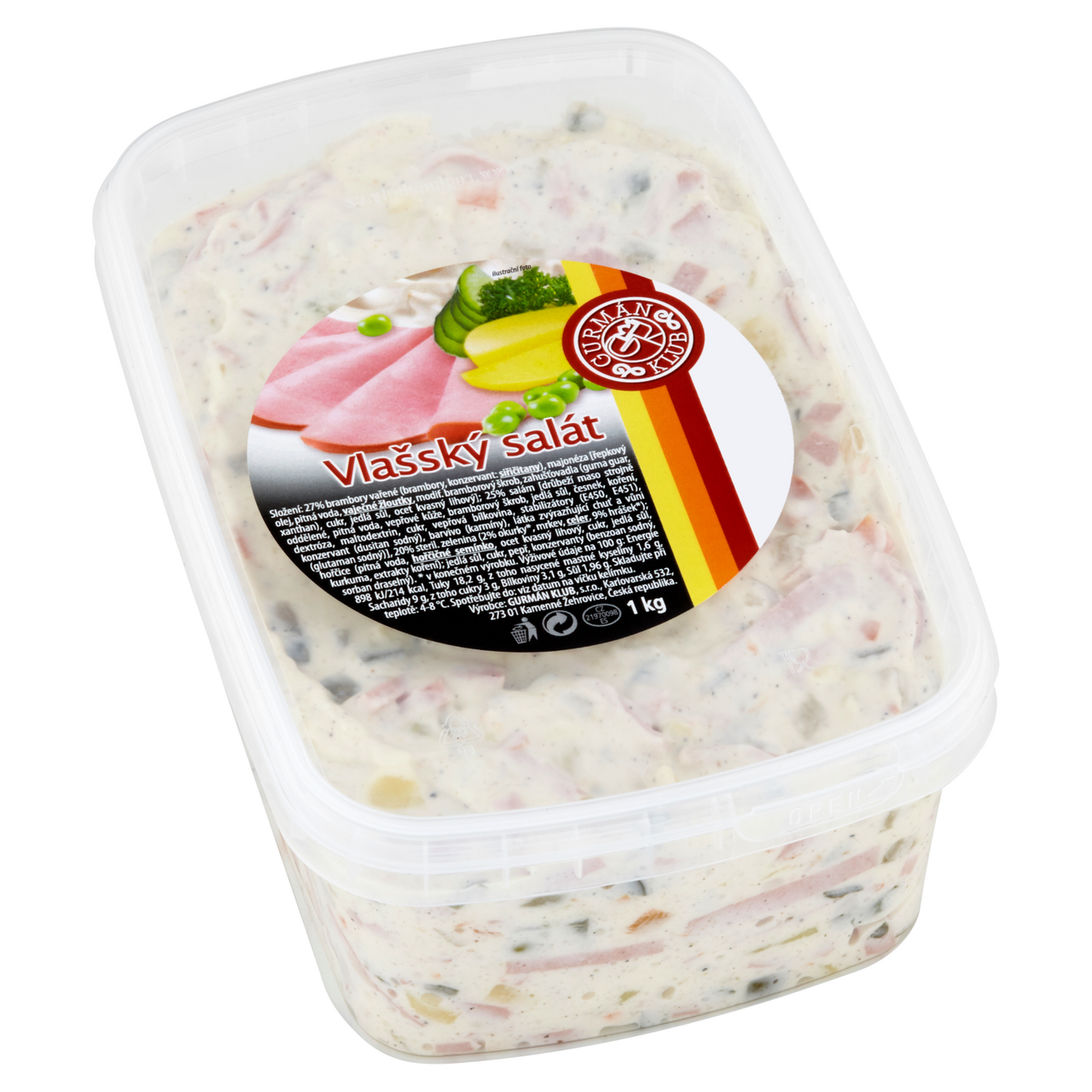 GURMÁN KLUB Vlašský salát chlaz. 1 kg