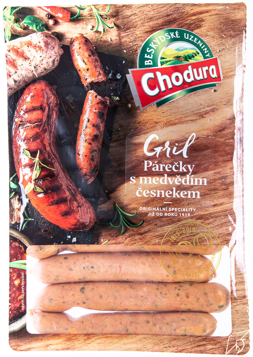 CHODURA Párečky grilovací s medvědím česnekem chlaz. 270 g