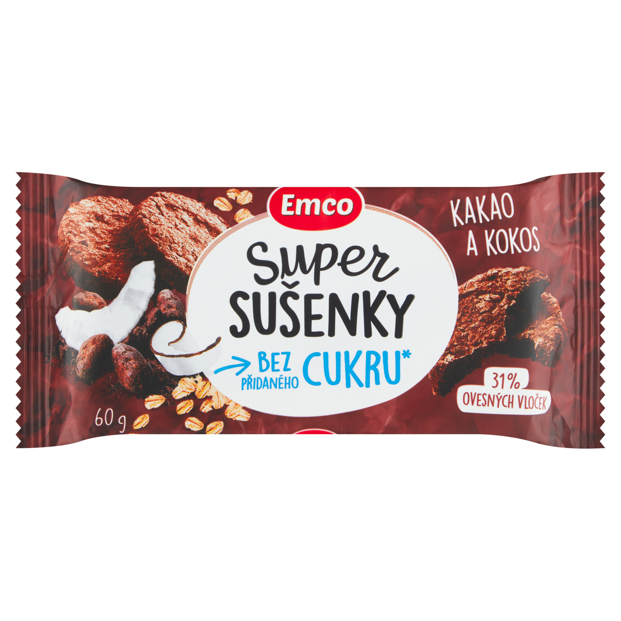 Emco Super sušenky čokoláda/kokos 60 g