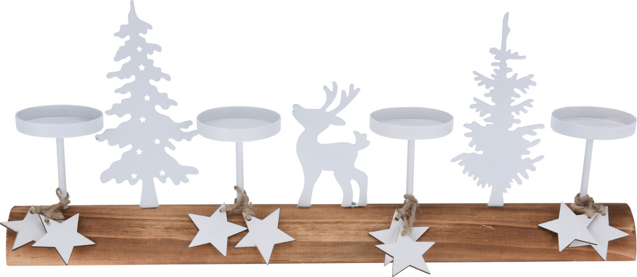 Stojan na čajové svíčky vánoční 1 ks