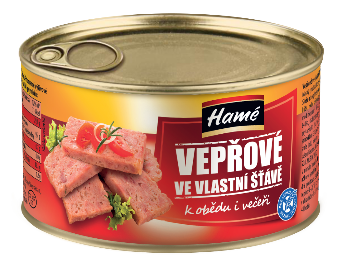 Hamé Vepřové maso ve vlastní šťávě 4 x 400 g