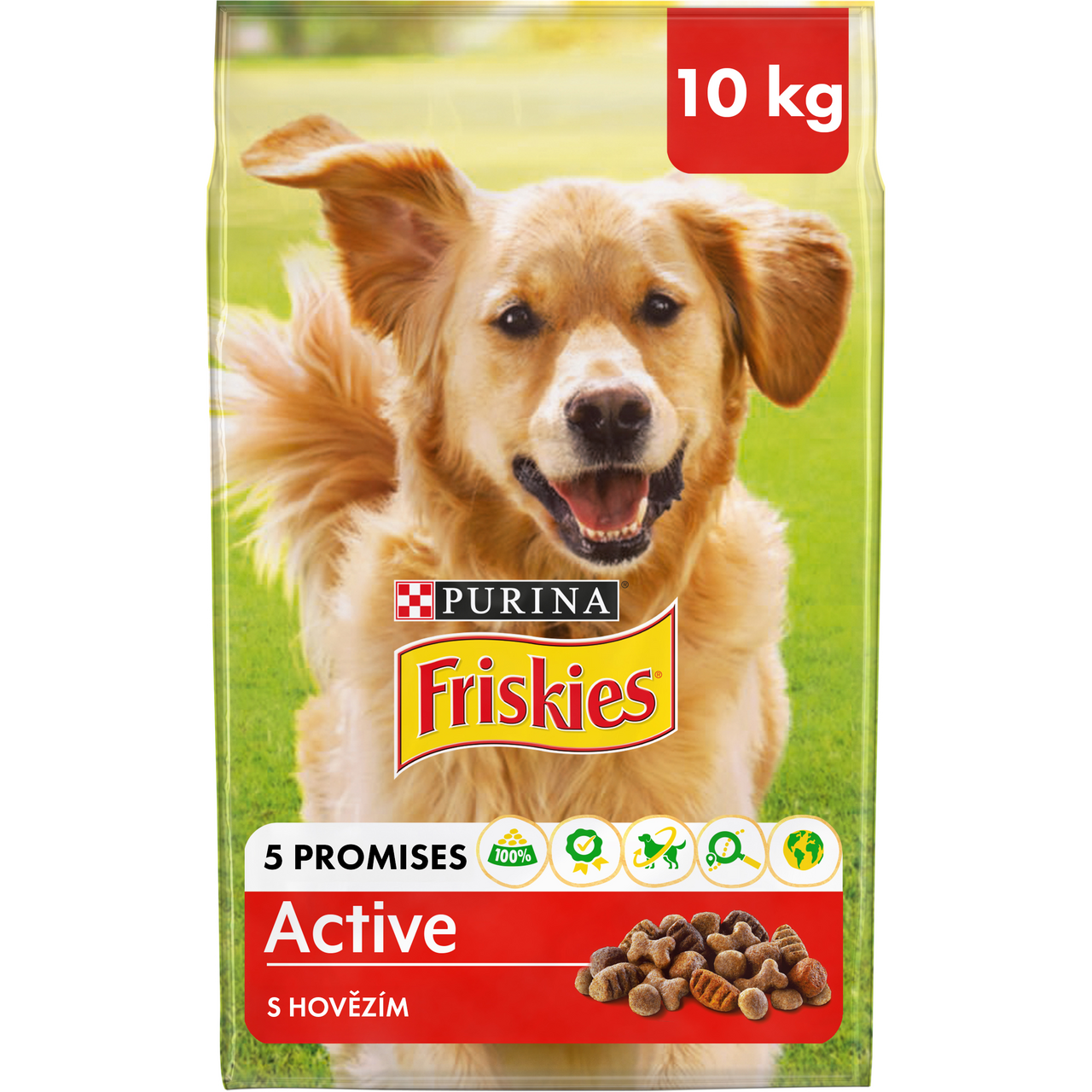 Friskies Active granule pro psy hovězí 10 kg