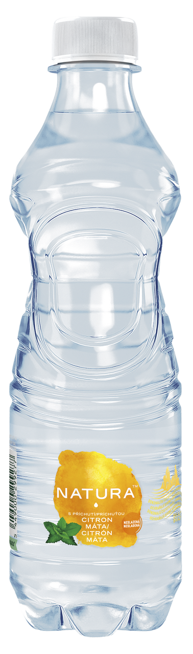 NATURA Voda ochucená citron máta 12 x 500 ml