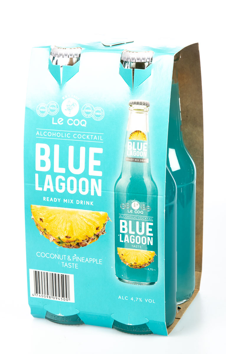LE COQ Blue Lagoon 4,7 % 4 x 330 ml