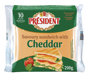 PRÉSIDENT Sýr tavený Cheddar chlaz. 200 g