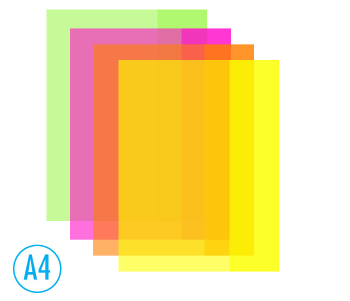 Obal na sešit Luma A4 neon 10 ks