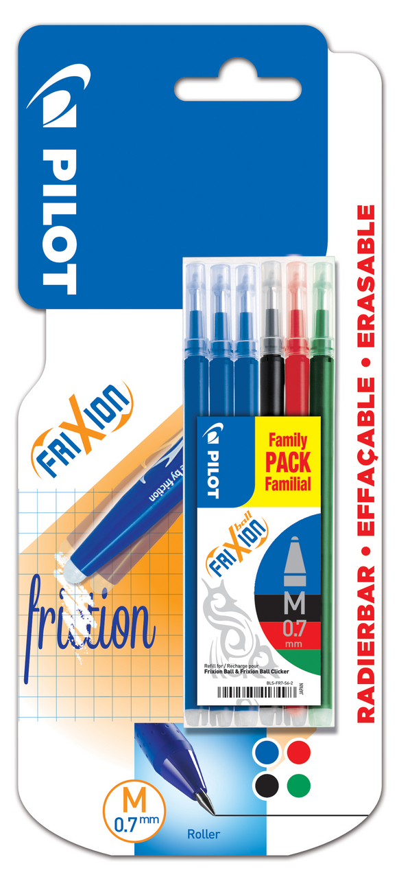 PILOT Náplně do pera 0,7 mm mix barev 6 ks