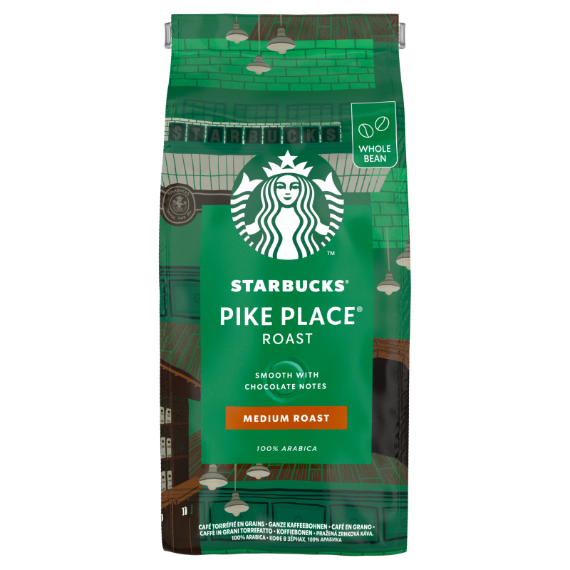 STARBUCKS Pike Place zrno káva zrnková 450 g