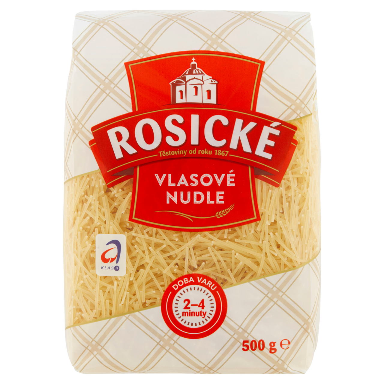 Rosice Nudle vlasové bezvaječné 12 x 500 g