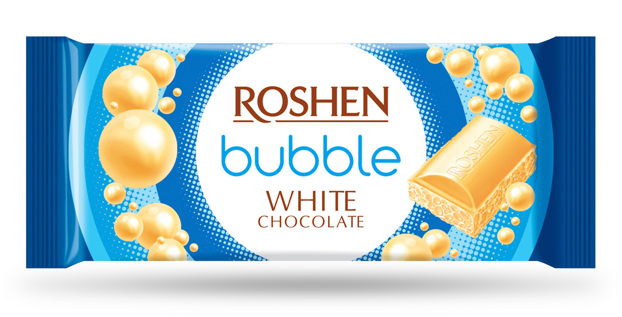 ROSHEN Čokoláda Bubble bílá 80 g