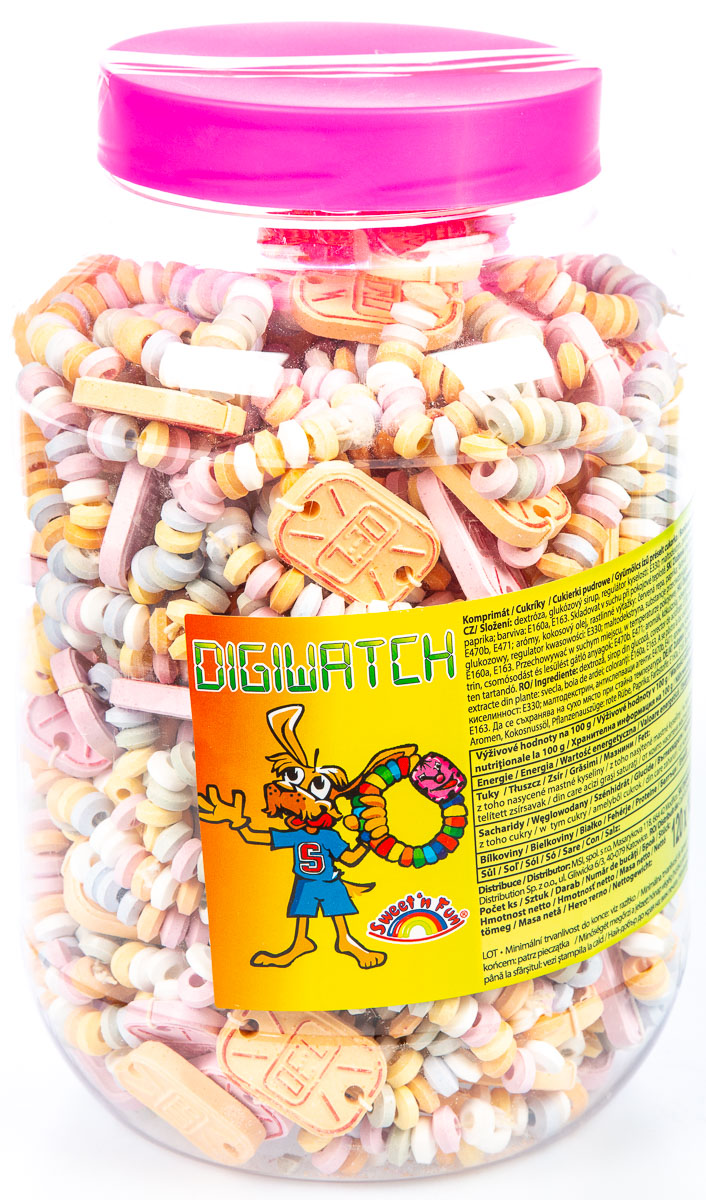 VIDAL Bonbóny na gumičce hodinky 120 x 14 g