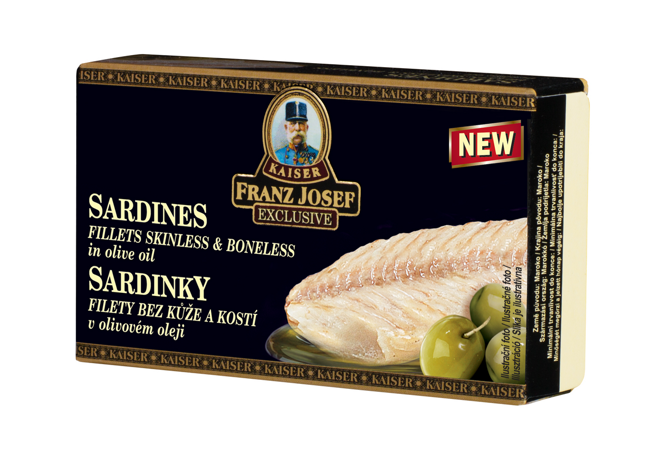 FRANZ JOSEF KAISER Sardinky filet v olivovém oleji 90 g