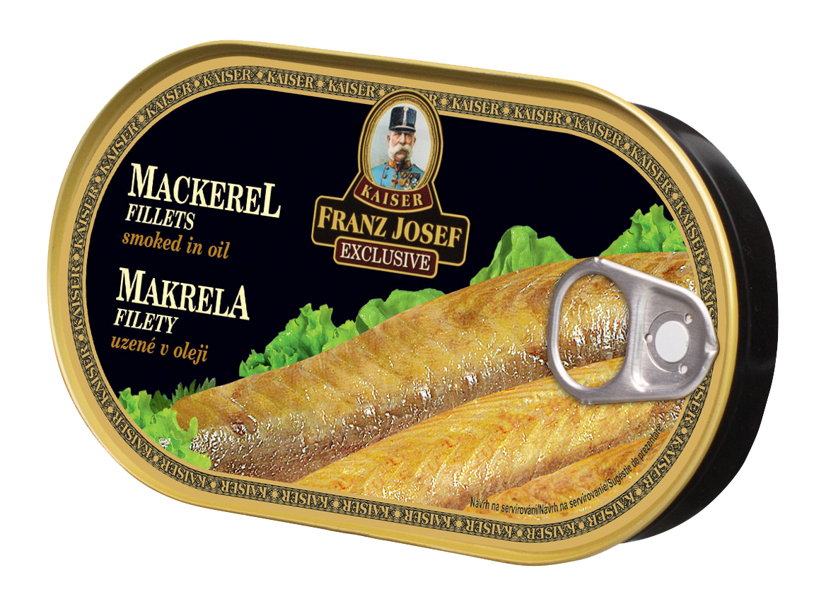 FRANZ JOSEF KAISER Makrela filety uzené v oleji 170 g
