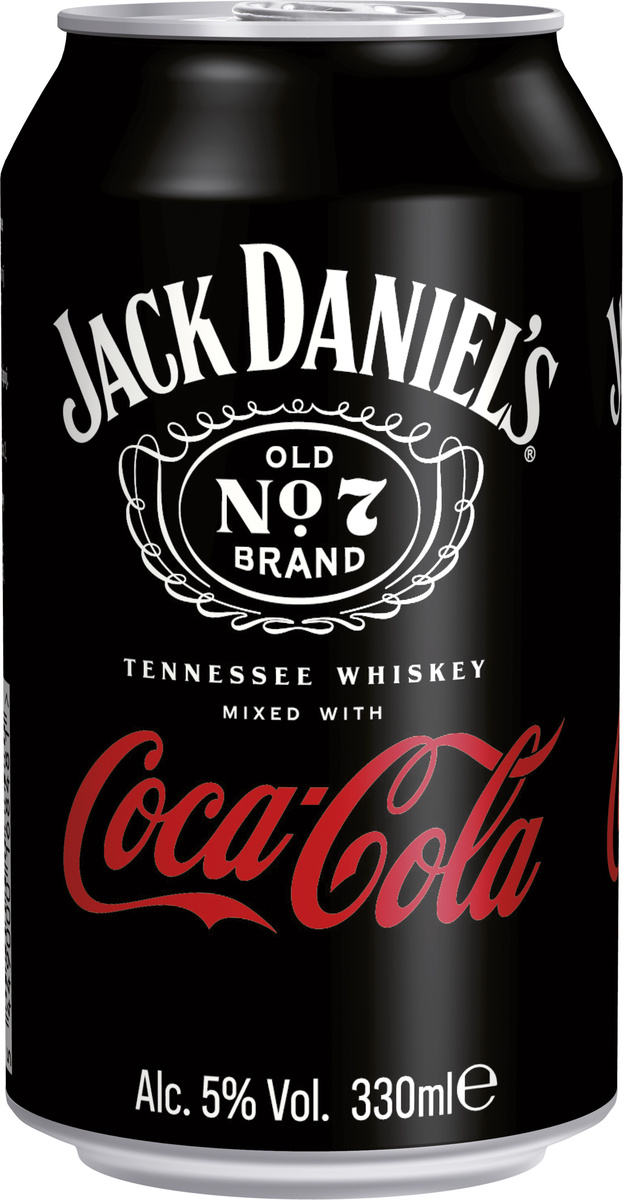 JACK DANIEL'S & Coca-Cola 5 % Ready To Drink 12 x 330 ml
