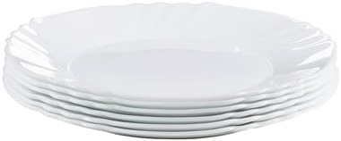 Bormioli Rocco Talíř dezertní Ebro 19,5 cm opálové sklo 6 ks