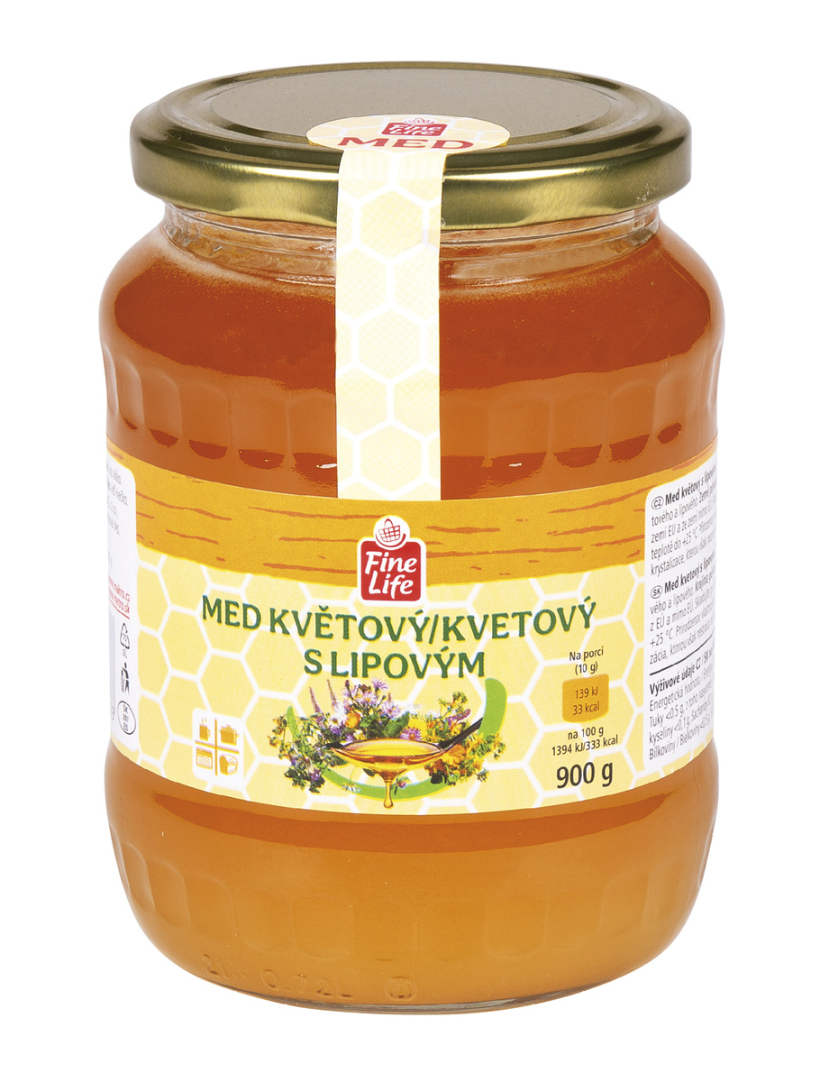 Fine Life Med květový lipový 900 g