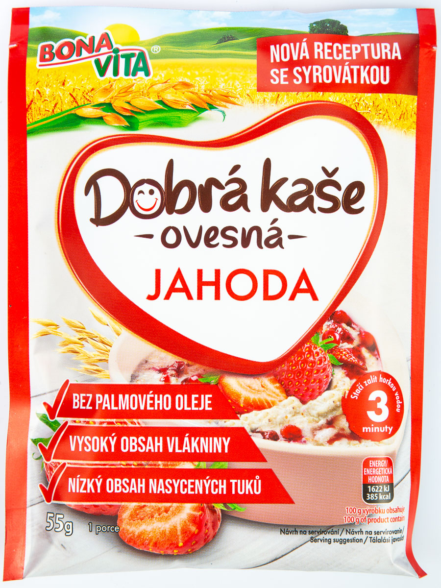 BONAVITA Dobrá kaše jahoda 55 g