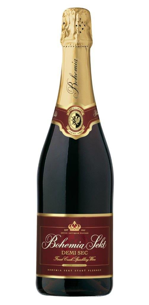 Bohemia Sekt Demi Sec červený 750 ml