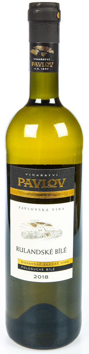 PAVLOV Moravské zemské víno Rulandské bílé 750 ml