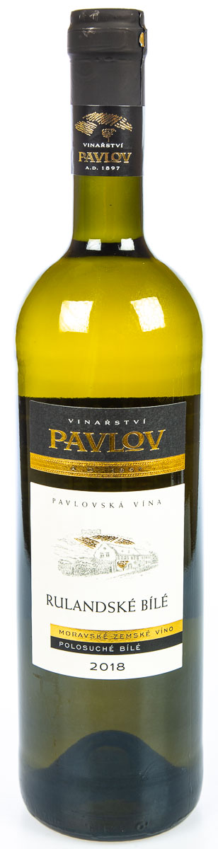 PAVLOV Moravské zemské víno Rulandské bílé 750 ml