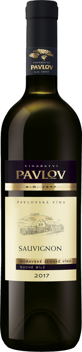 PAVLOV Moravské zemské víno Sauvignon 750 ml
