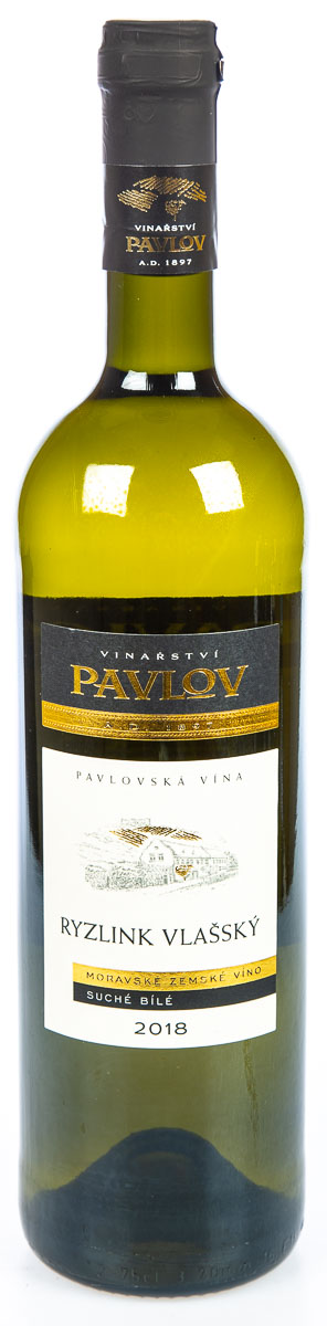 PAVLOV Moravské zemské víno Ryzlink vlašský 6 x 750 ml