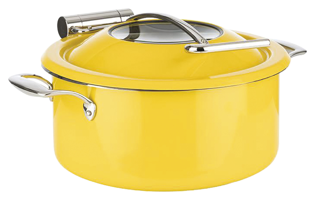 APS Chafing Retro 4 l/30,5 nerez/sklo žlutá 1 ks