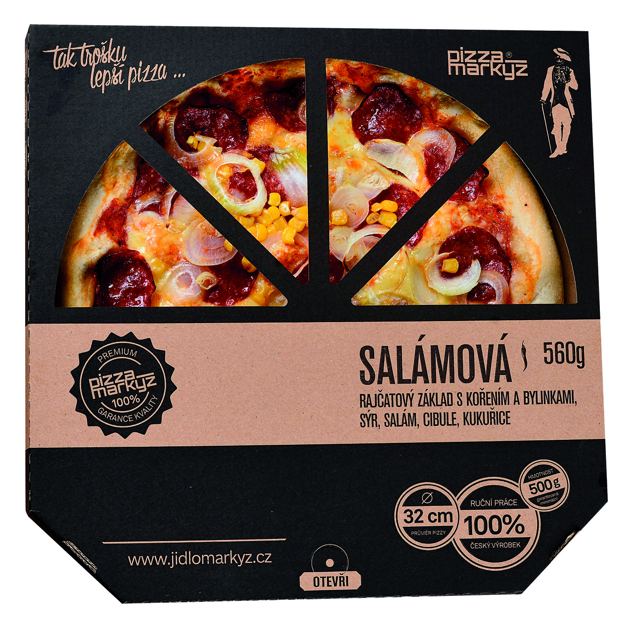 pizza markýz salámová 560 g