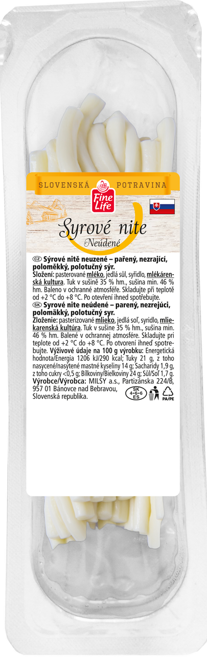Fine Life Nitě sýrové neuzené chlaz. 100 g