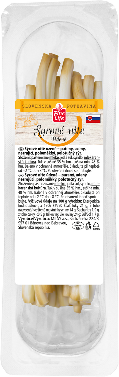 Fine Life Nitě sýrové uzené chlaz. 100 g