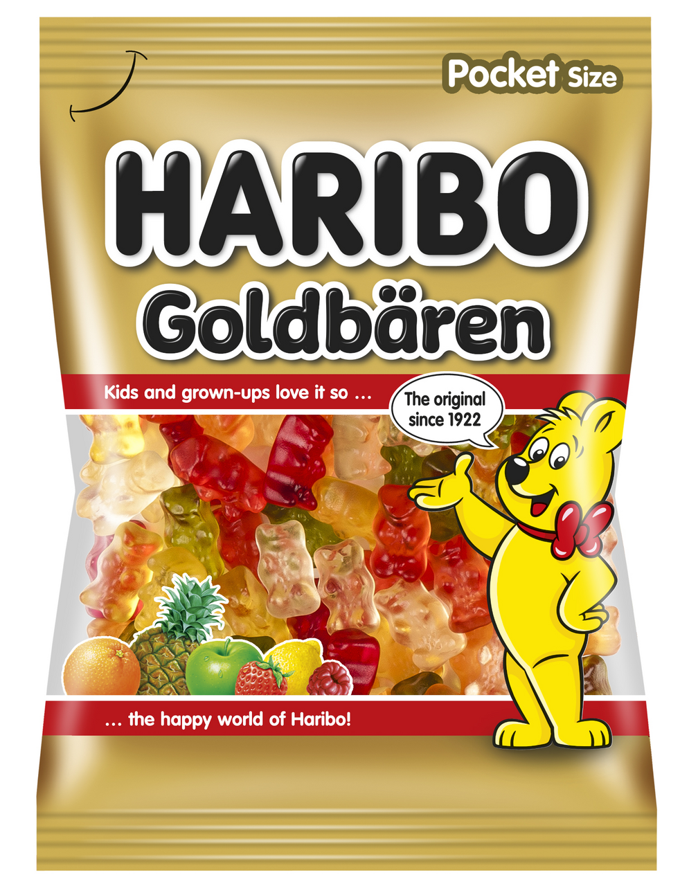 HARIBO Goldbären/ Medvídek zlatý ovocné želé 30 x 100 g