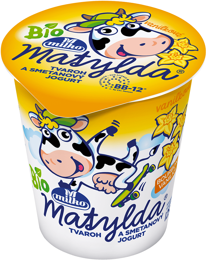 milko Matylda Tvaroh BIO vanilka chlaz. 125 g