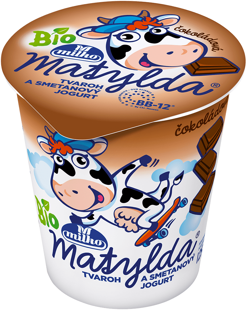 milko Matylda Tvaroh BIO čokoláda chlaz. 125 g