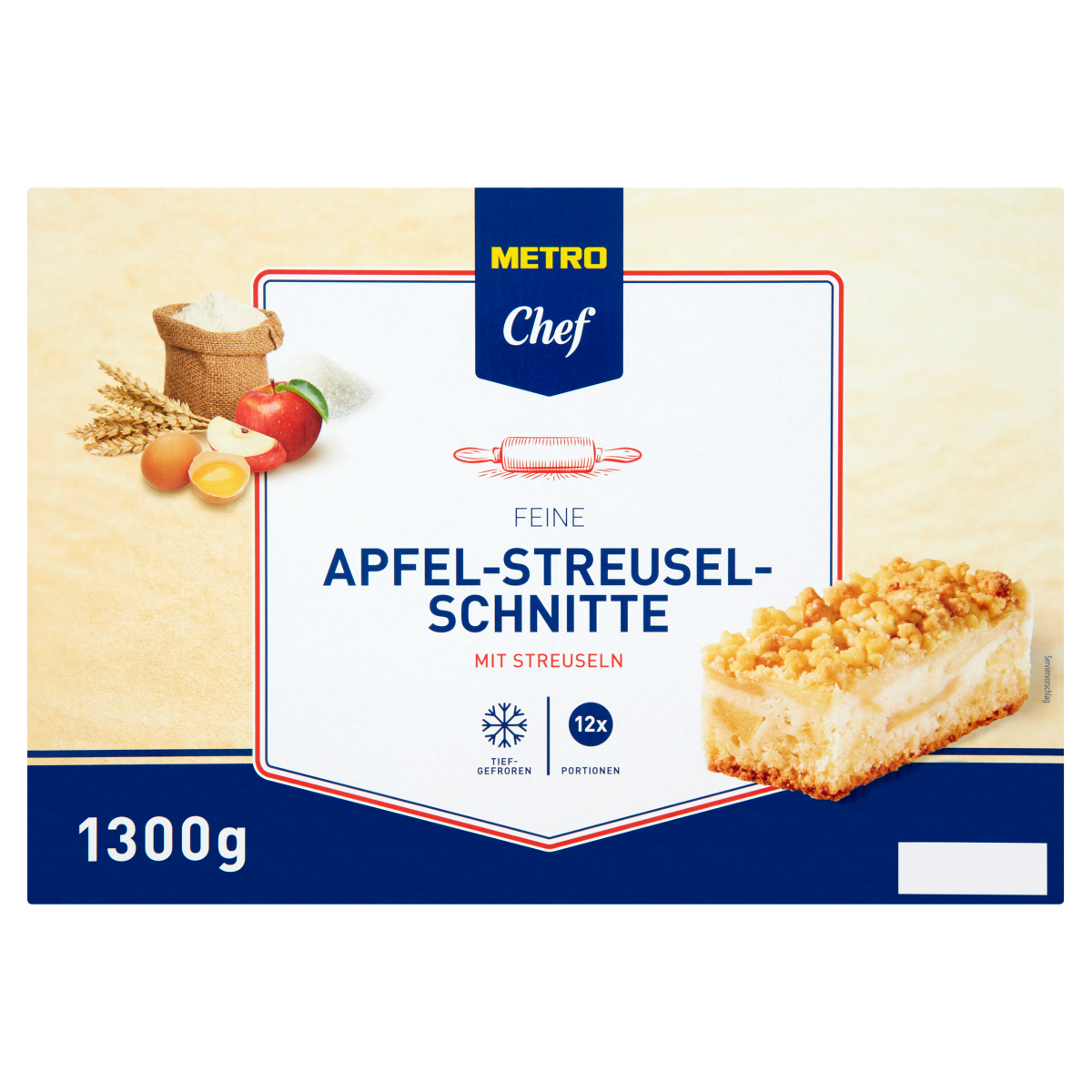 METRO Chef Řezy jablečné s drobenkou (12 ks) mraž. 1,3 kg