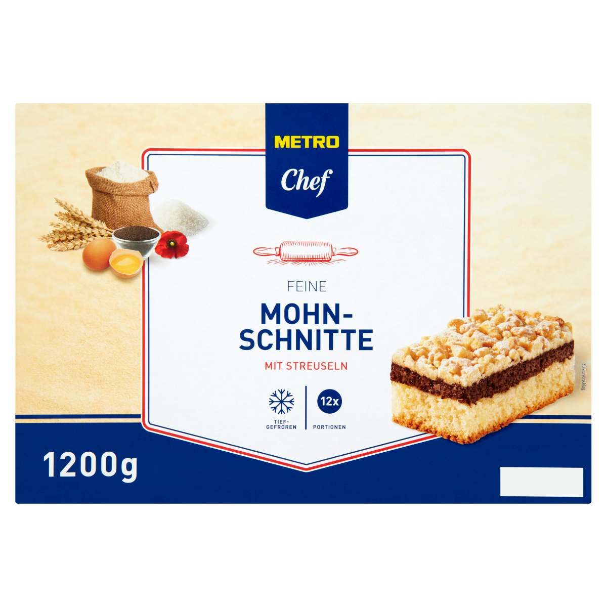 METRO Chef Řezy makové s drobenkou (12 ks) mraž. 1,2 kg