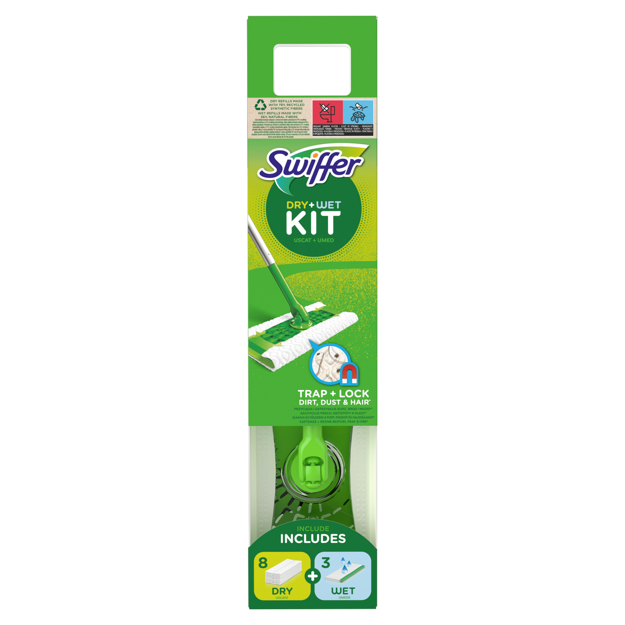 Swiffer Sweeper Mop/ Smeták - startovací sada vlhká+suchá sada 1 ks
