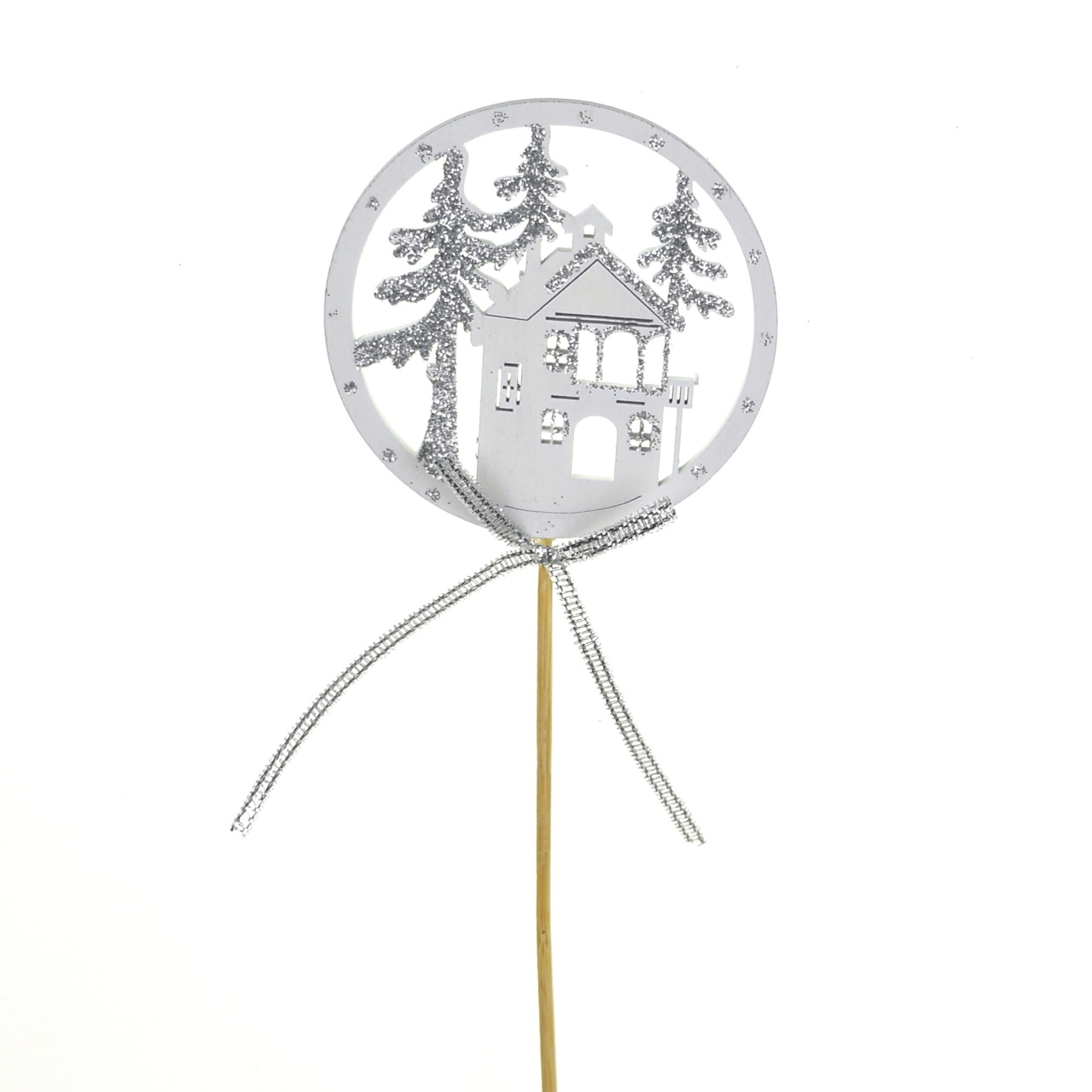 Zápich domek dvěvěný 1 ks