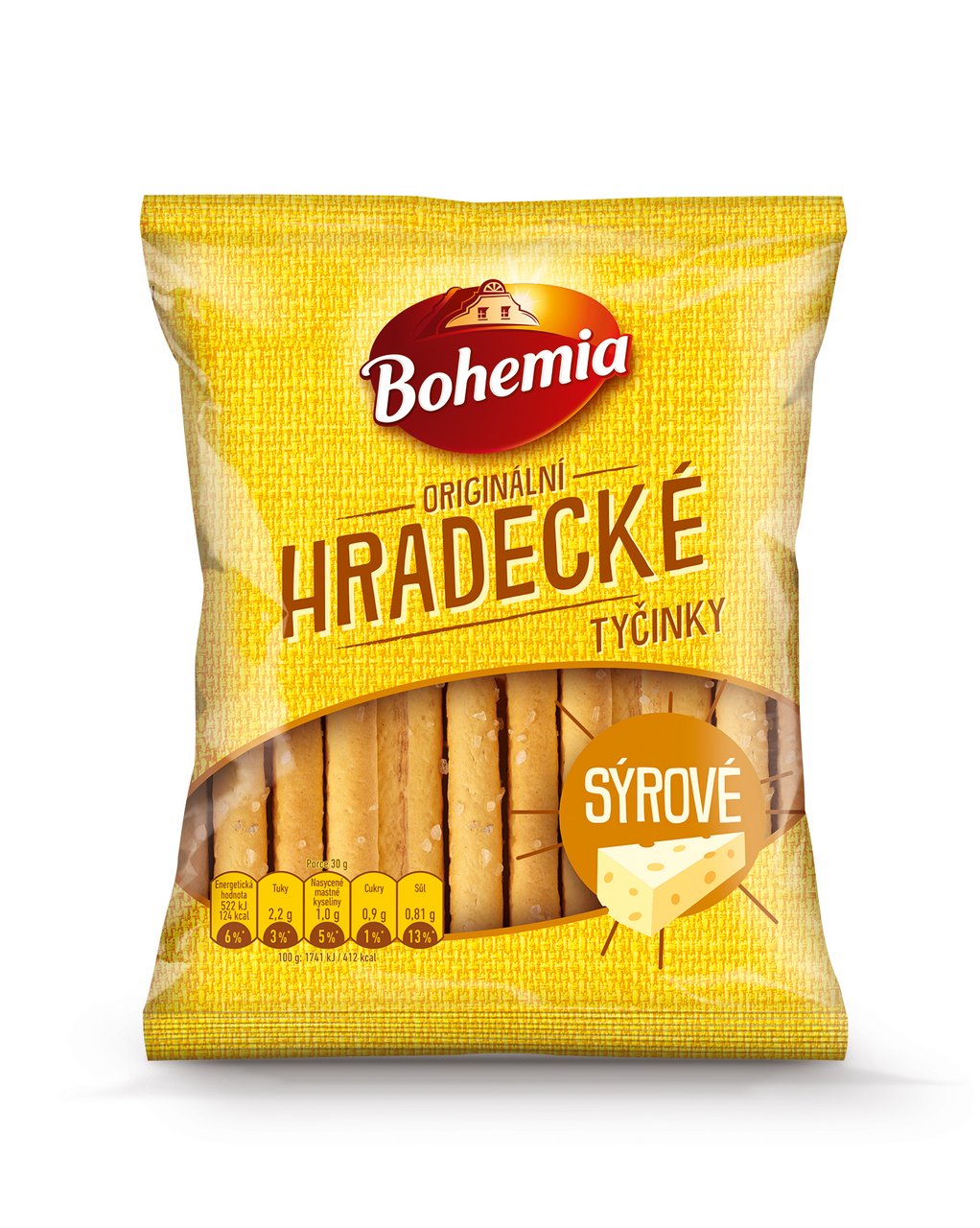 Bohemia Hradecké tyčinky sýrové 27 x 90 g