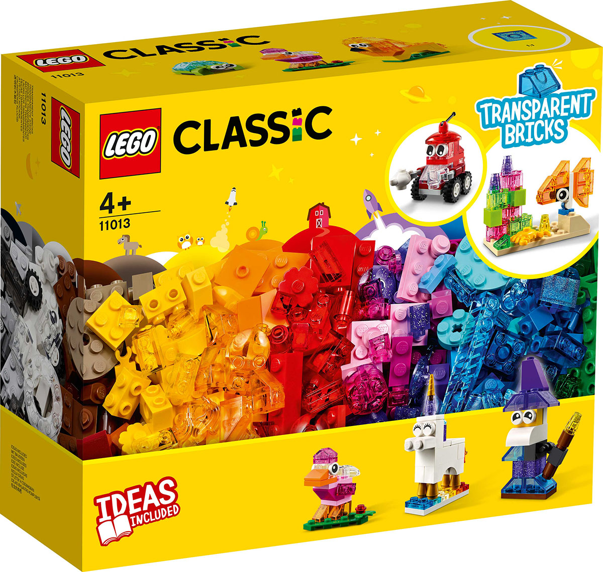 Lego 11013 - Průhledné kreativní kostky 1 ks