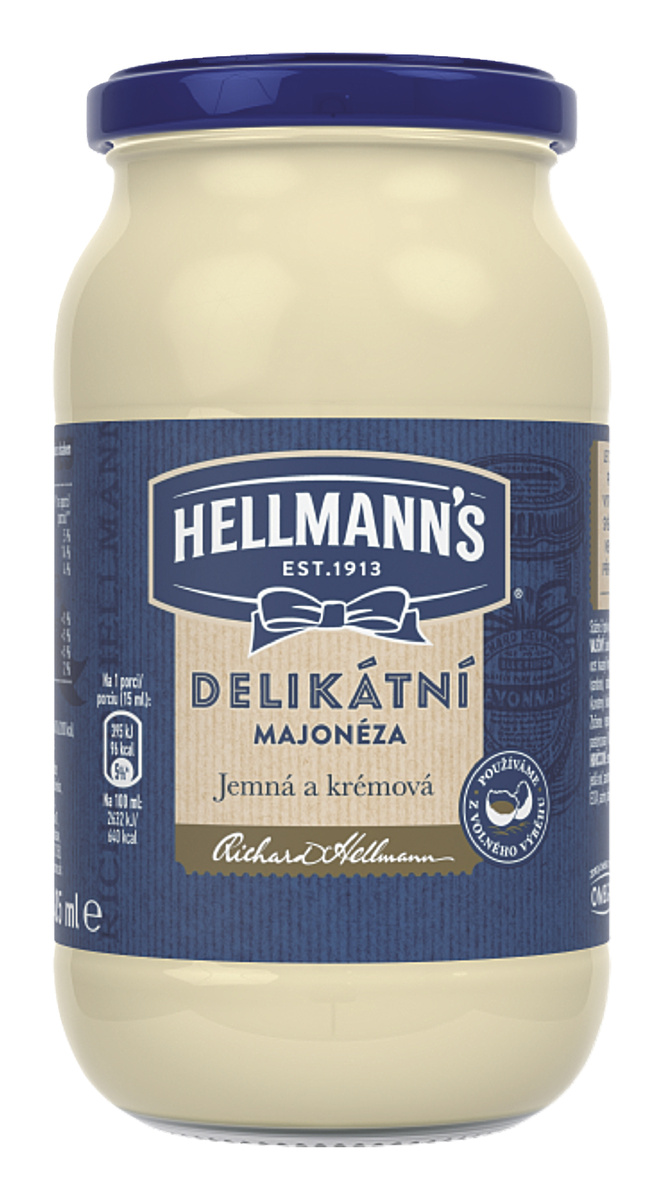 HELLMANN'S Majonéza delikátní chlaz. 405 ml