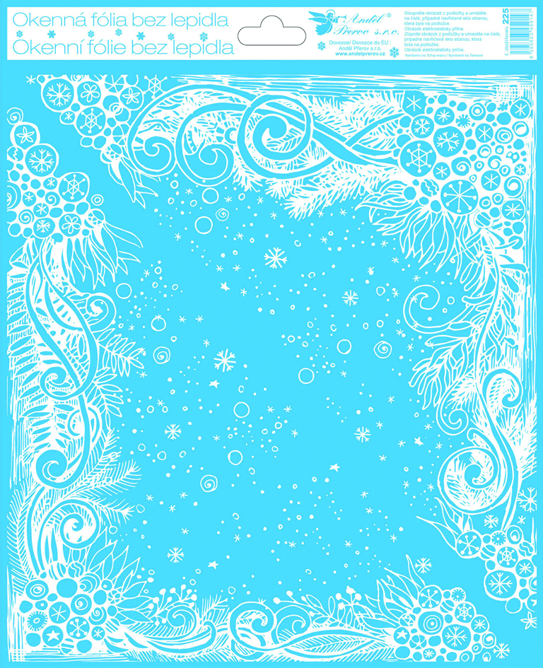 Flexio Fólie okenní 211115 rohová s glitrem 1 ks