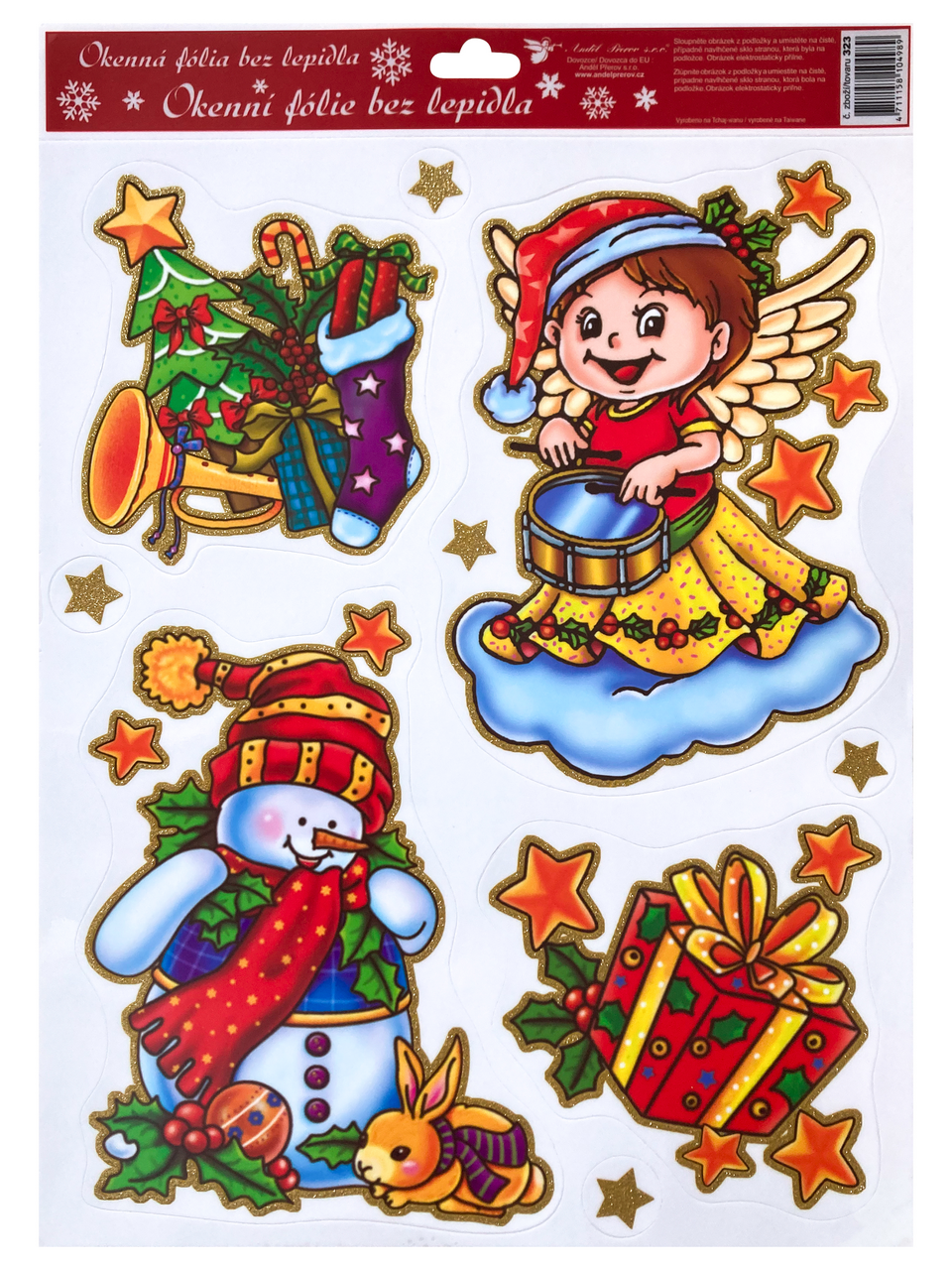 Flexio Fólie okenní 211105 barevní andílci 1 ks